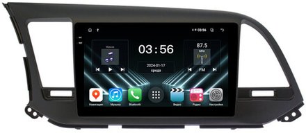 Магнитола для Hyundai Elantra 6 2016-2018 (без штатной КЗВ, рамка тип 2) - FarCar DX9-7065F2A монитор 9.5" IPS на Android 13, 4+64Гб, CarPlay