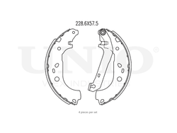 Колодки тормозные бараб. задние UNIO BRP-10067