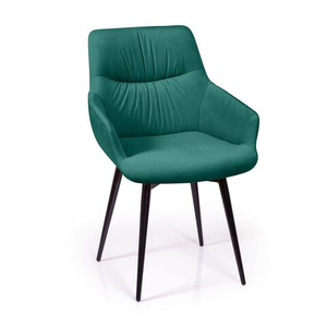 Стул Jordan поворотный 90 градусов, функция возврата, антишум, бархат зеленый 19