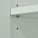 Навесной кухонный шкаф для сушки посуды 60х32х75 Валенсия / кухонный модуль с дверцей и полкой / белый, массив дуба