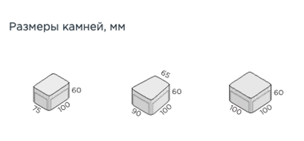 Тротуарная плитка Steingot Классика Арко, цвет  Caramello, Premium, мультиформат, толщина 60 мм