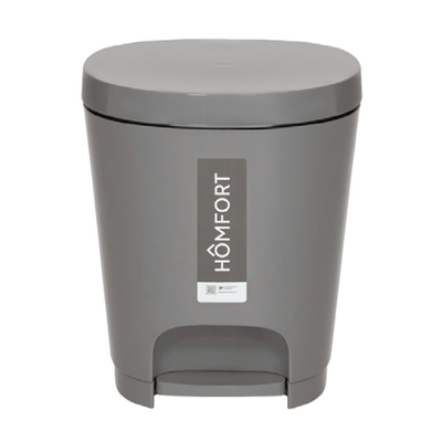 Контейнер для мусора педальный YUTO 8л цвет серый