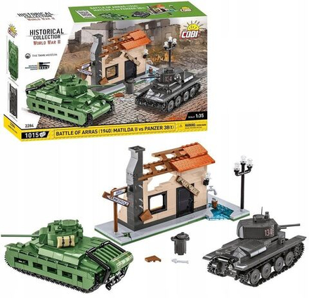 Конструктор пластиковый Cobi Battle Matilda II Panzer 2 - Два танка - 1015эл. - Коби 2284