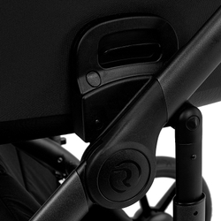 Детская коляска Roan Bass Next 2.0 3 в 1 с автокреслом Tutis Elo Lux EduSky Grey BSN/40/2 Caviar Black/Black/руч.Black