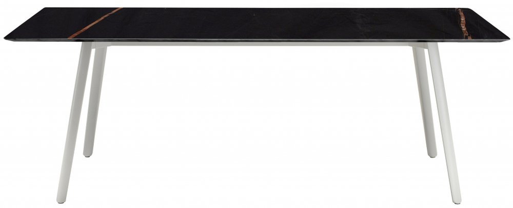 Стол мраморный Scab Design Squid M, белый, черный мрамор Сахара Нуар