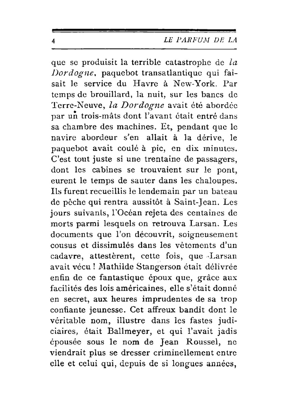 Le parfume de la dame en noir | Gaston Leroux