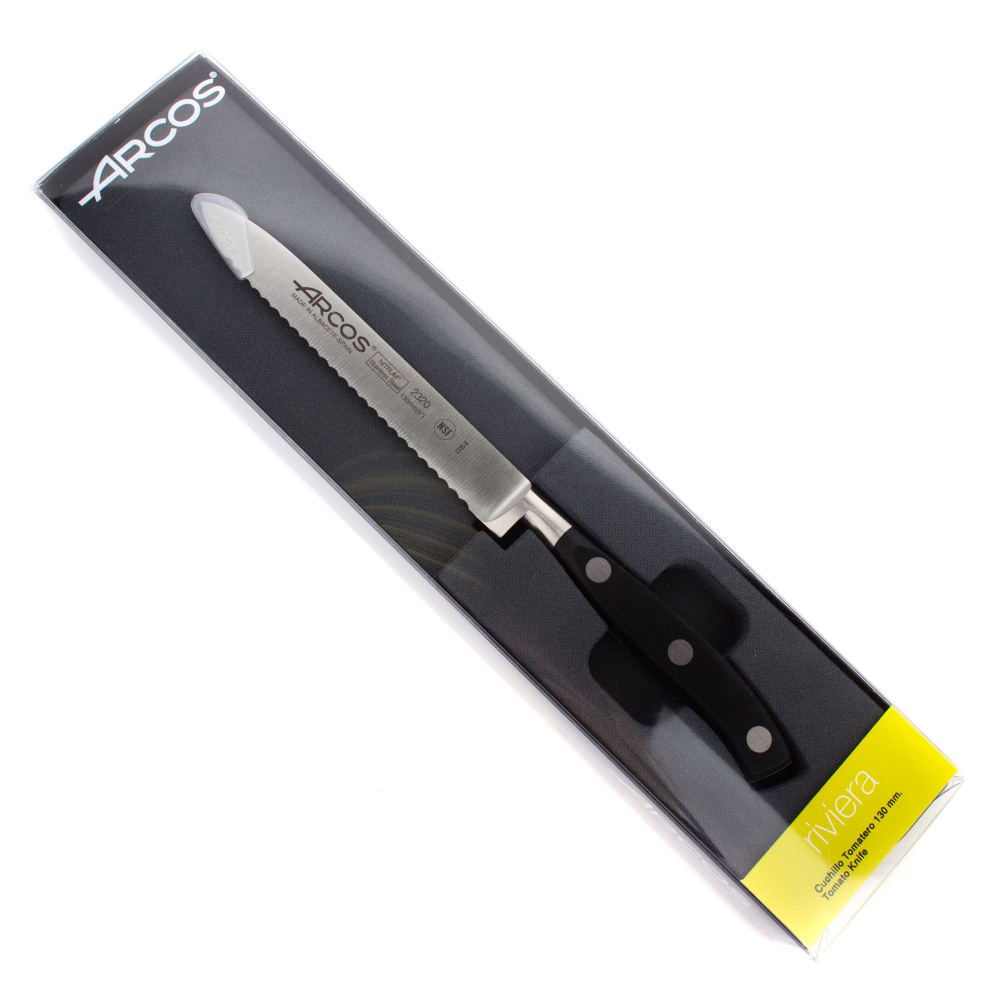 Нож для томатов 13см Arcos Riviera Испания упаковка