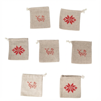 Мешочки льняные