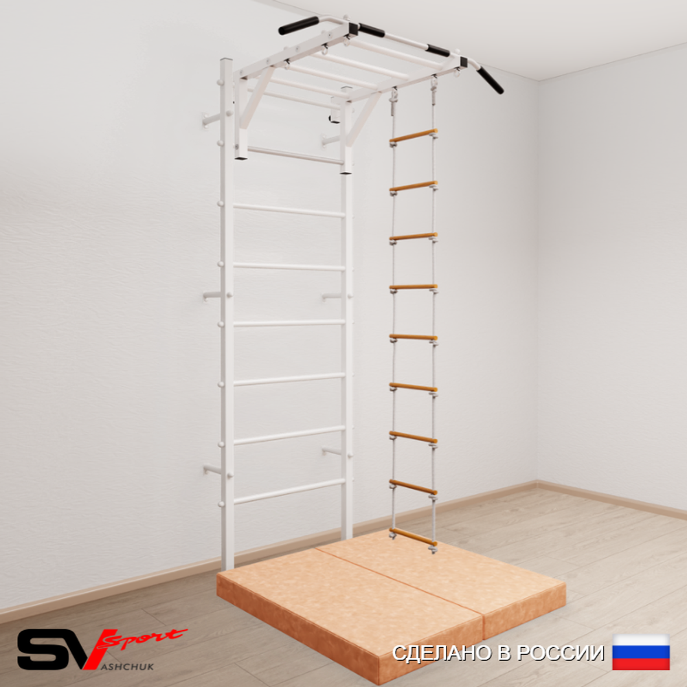 Шведская стенка Sv Sport 5314 (Турник рукоход/Лестница/Мат 1м)