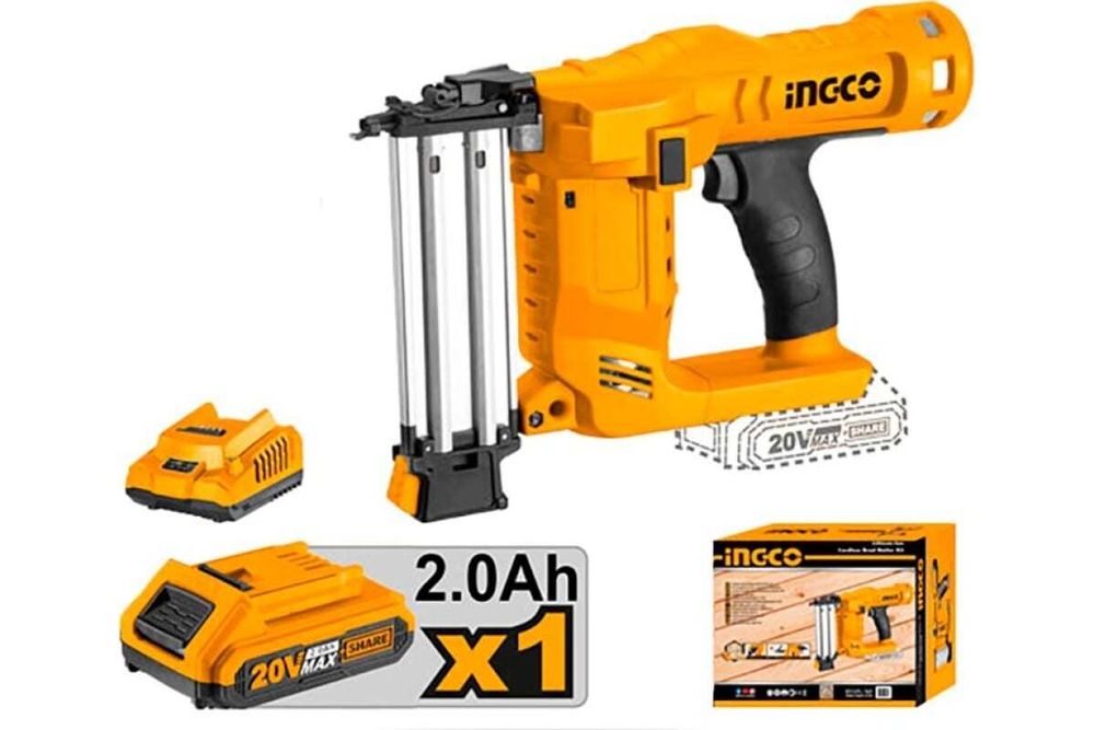 INGCO Гвоздезабиватель аккумуляторный INDUSTRIAL 20W Li-ion/ 1x2 Ач