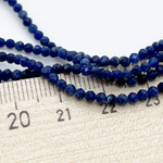Содалит граненый, диаметр 2,4-2,5 мм, цена за нить 165 шт (38 см)
