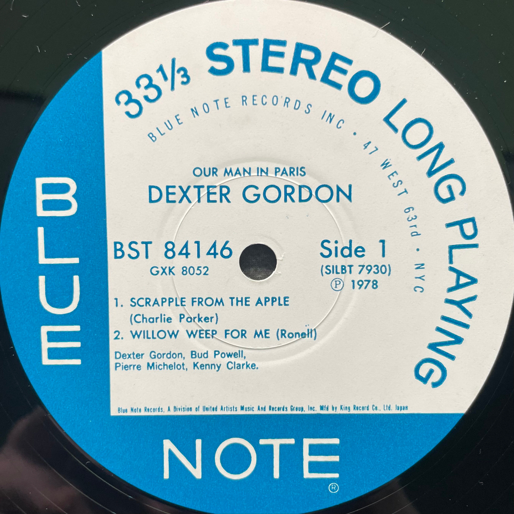 Dexter Gordon ‎– Our Man In Paris (Япония 1978г.)