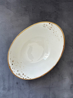 Салатник 18*15 см, h=6,5 см, фарфор, серия "Элеганс" "The Sun"