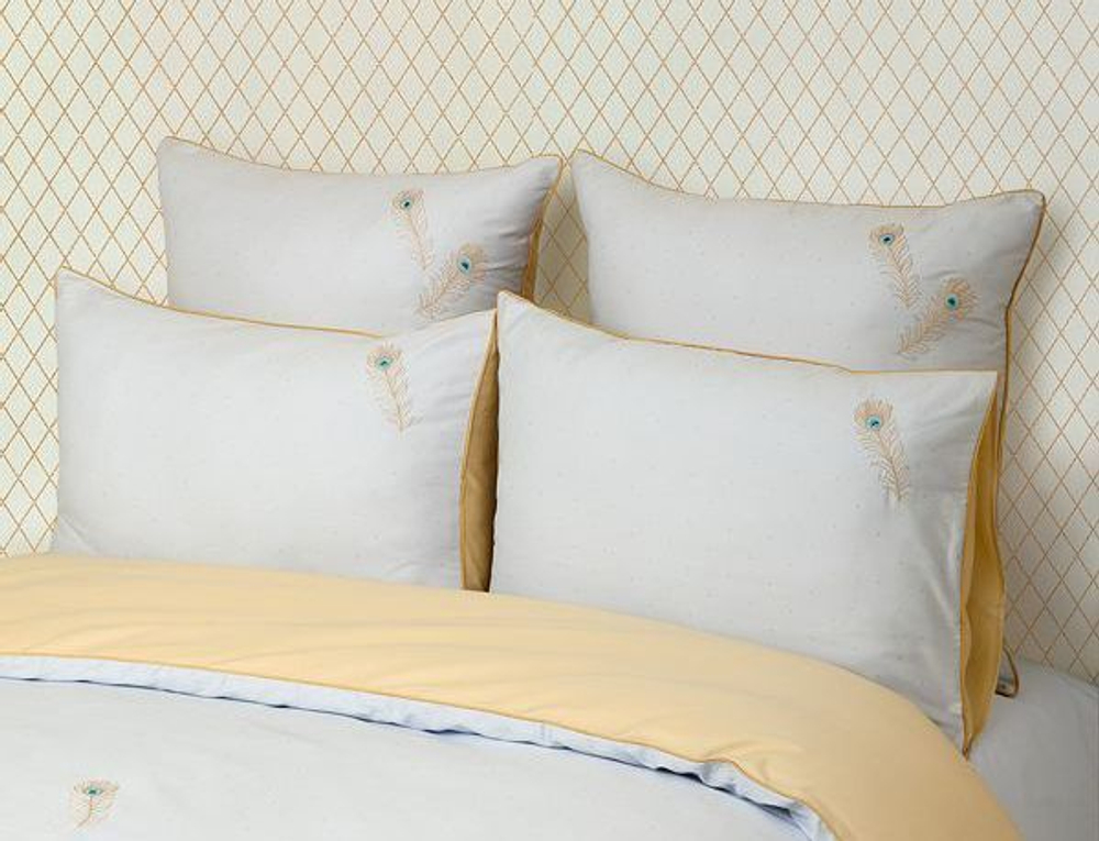 Наволочка 70х70 Luxberry Павлин голубая Португалия