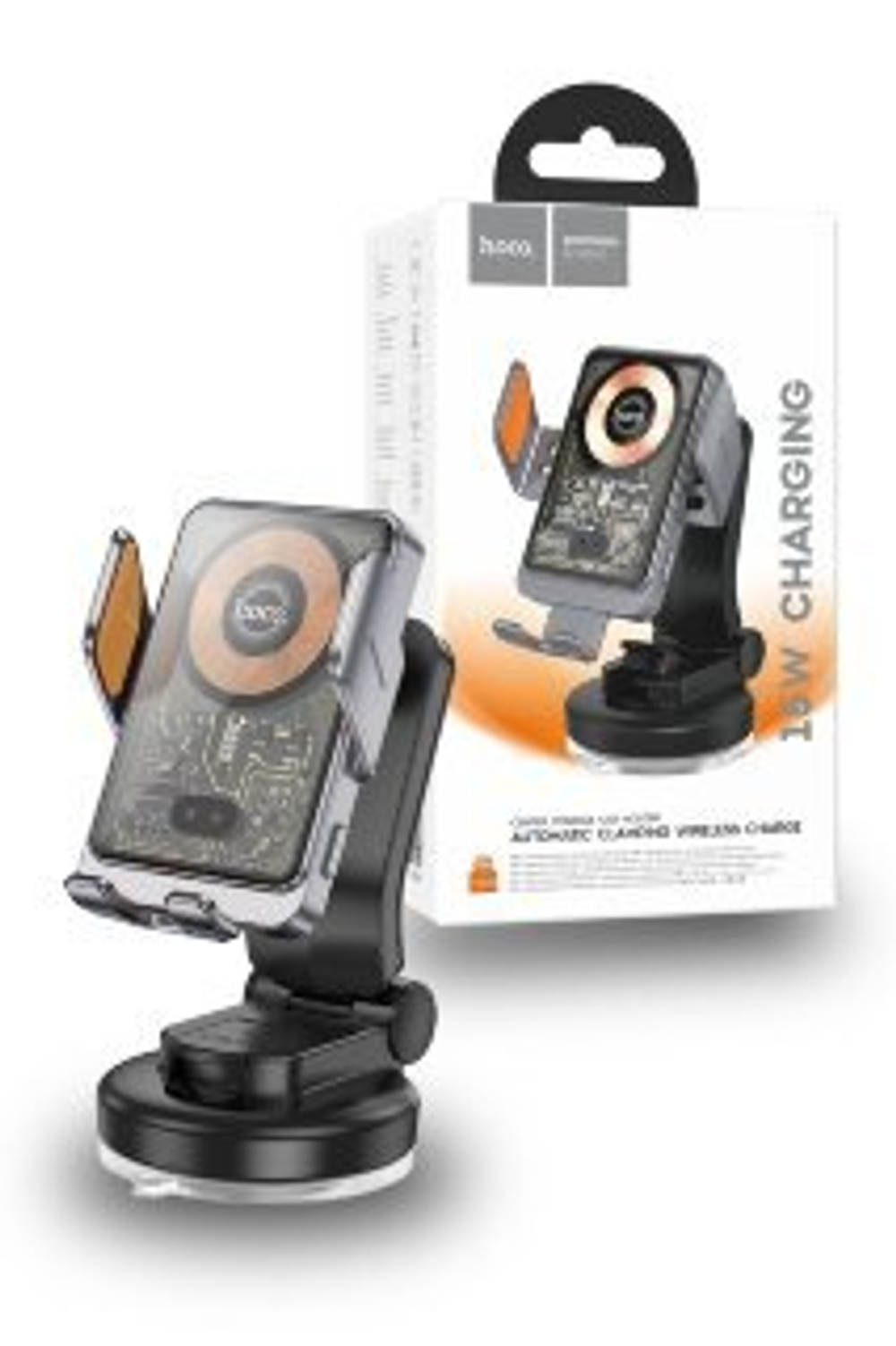 HW8 Transparent Discovery Edition wireless fast charging car holder(center console)