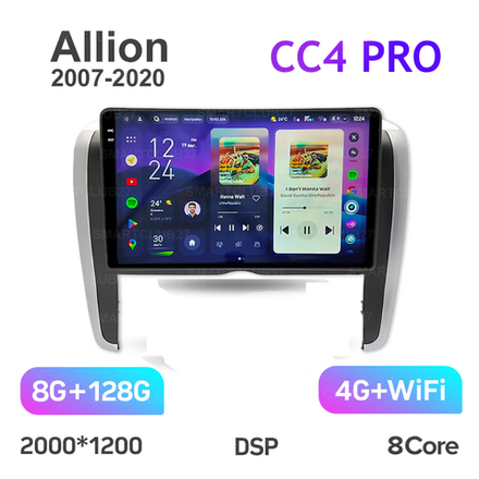 Teyes CC4 Pro 9" для Toyota Allion 2007-2020 (прав)