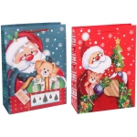 Пакет подарочный «Дедушка Мороз» 31*42*12 см, микс