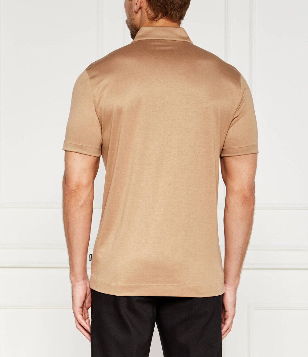 Поло Press 50 BOSS BLACK - бежевый(50513657)