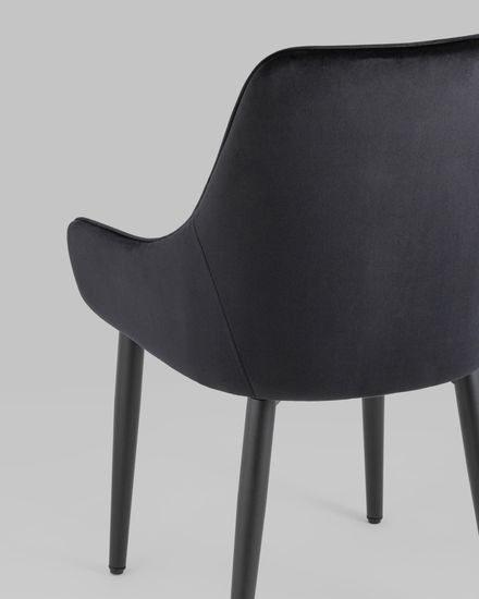 Стул Диана велюр черный 4 шт