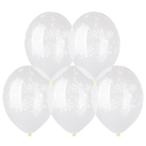 Шар 14" Ассорти Снежинки Belbal 10 шт