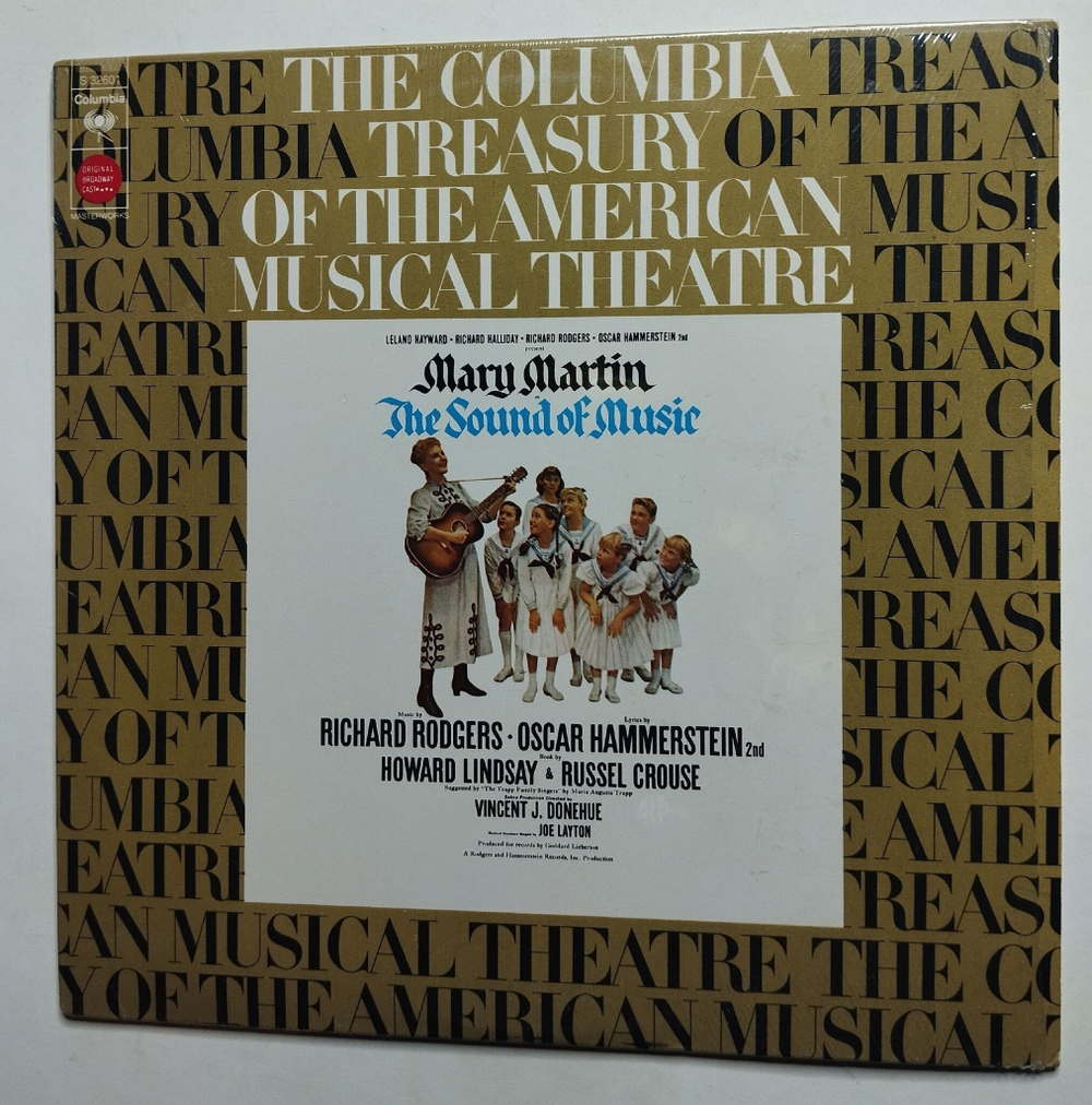 Винтажная виниловая пластинка LP Leland Hayward, Richard Halliday, Richard Rodgers, Oscar Hammerstein 2nd Present Mary Martin The Sound Of Music (Original Broadway Cast) (USA 1973)