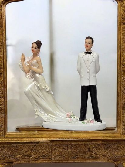 Свадебные фигурки "Жених и невеста" на торт