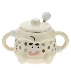 GAEM Кружка с крышкой и ложкой, 380 мл, L16 W11 H10 см, 4в.