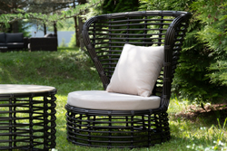 "Парма" кофейный комплект из искусственного ротанга, цвет бронзовый