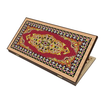 Нарды + Шашки Сирия Красные средние (Россия, дерево, 50 см), Partida