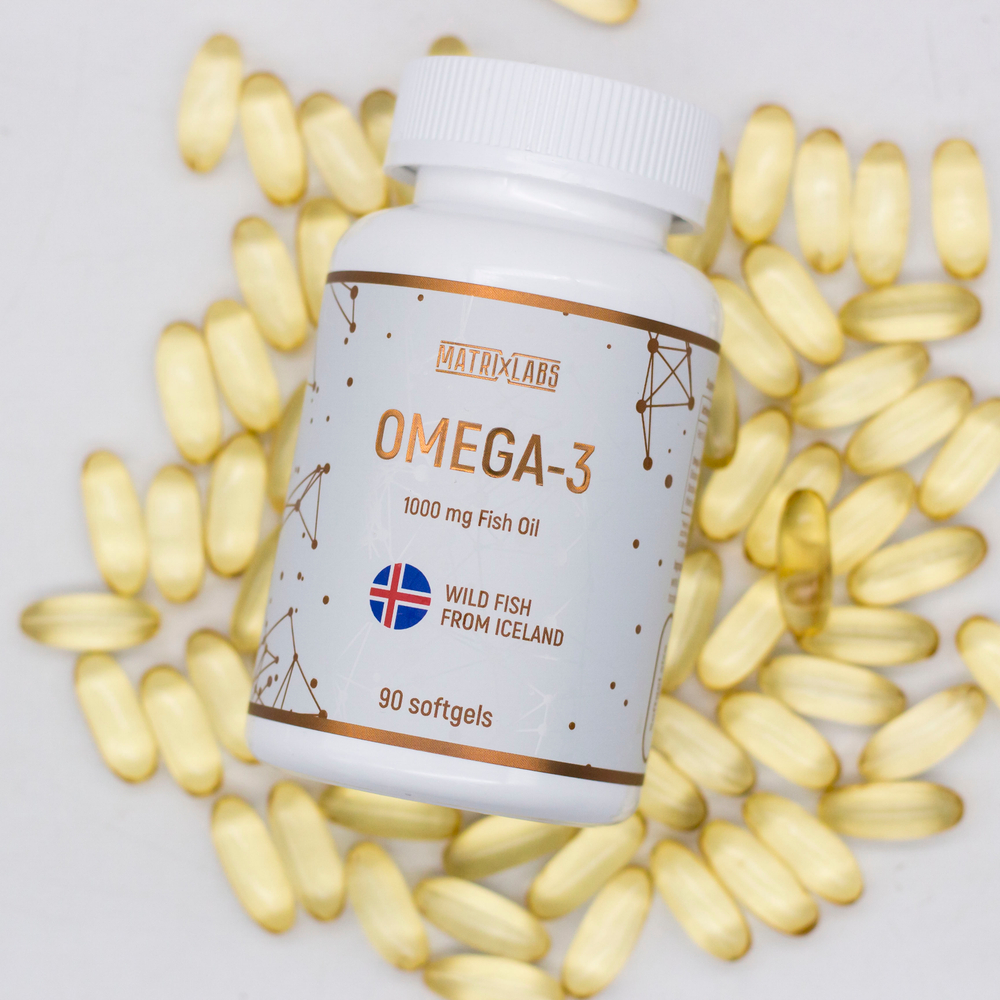 Matrix Labs Omega-3 Iceland 1000 мг. + Vitamin E (90 капс.) [M]