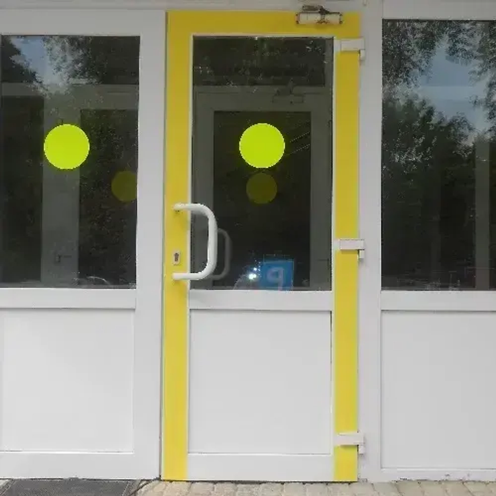 Желтая лента для маркировки и разметки 50 мм, рулон 33 м