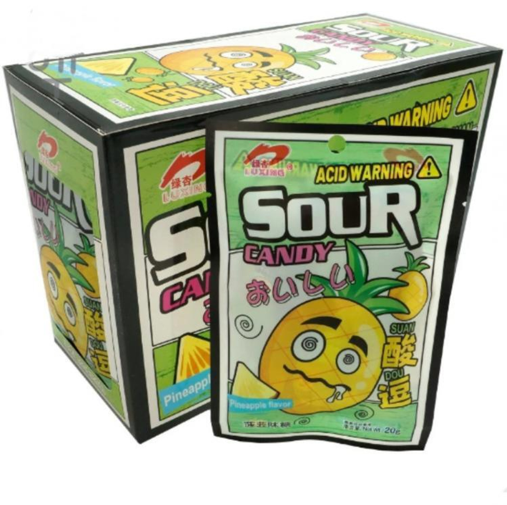 Конфеты Luxing Sour Candy АНАНАС 20г 20шт