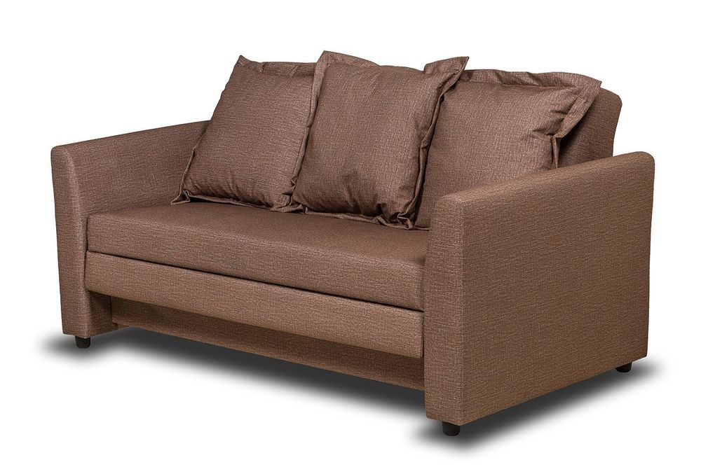 Диван-кровать из массива бруса "Имола" (шоколадный Twist Chocolate), ЕММ