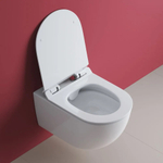 Унитаз подвесной безободковый с сиденьем Cezares MOLVENO CZR-2468-TH-R + CZR-2011-SC