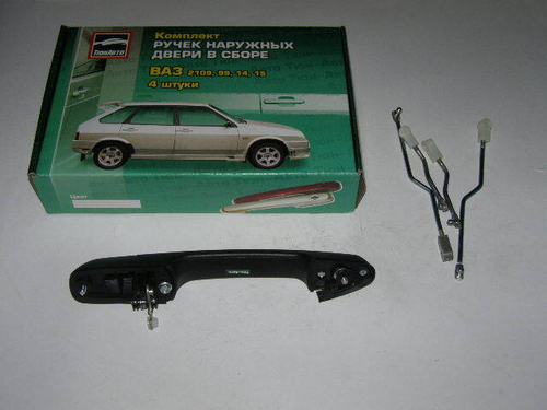 Ручка наруж. /2109-2115/ тюнинг ЕВРО /не крашен/ (4 шт) (Тюн-Авто)
