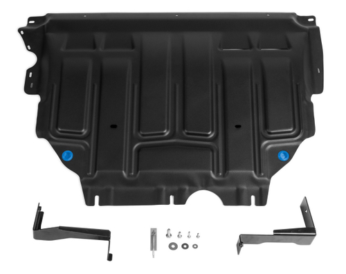 Защита картера и КПП Rival для Volkswagen Caddy (Фольксваген Кэдди) V поколение (V - 1.6) 2020-н.в., сталь 1.5 мм, с крепежом, штампованная, 111.5880.1