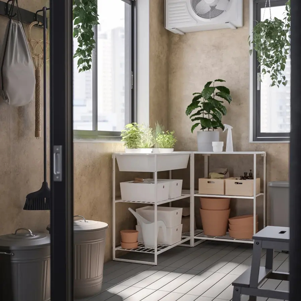 Шкаф - JOSTEIN  IKEA/ ЙОСТЕЙН  ИКЕА, 90х122 см , белый