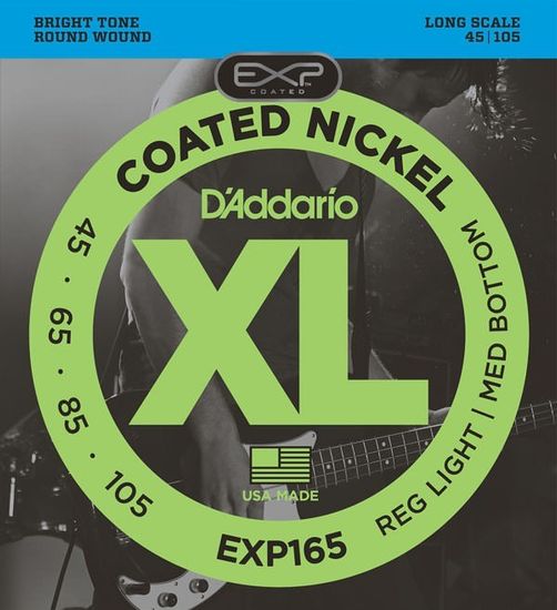 Струны для бас-гитары D'ADDARIO EXP165