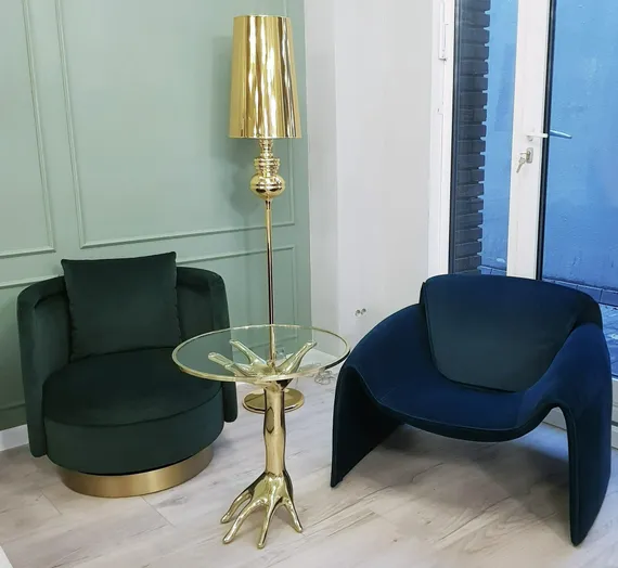 Кресло TG-609, зеленый велюр