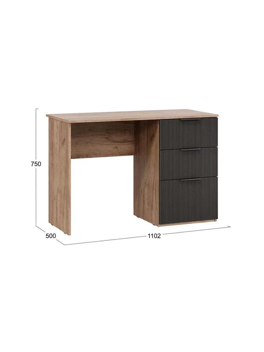 Стол письменный Холст Вулкан 110,2х50х75 см