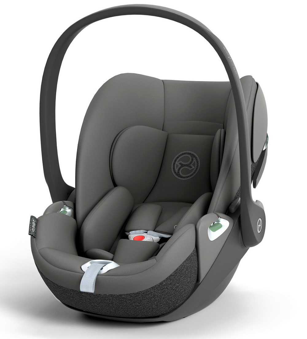 Коляска Cybex Coya Matt Black Frame Cloud T i-Size Mirage Grey Plus Leaf Green с дождевиком и бампером