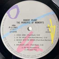 Винтажная виниловая пластинка LP Robert Plant The Principle Of Moments (Japan 1983) (No Obi) Wreckless Love