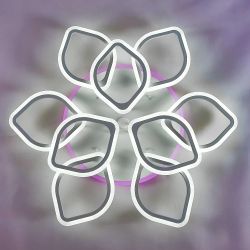 Citilux Ромби Смарт CL236A190E RGB Умная люстра Белая