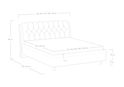 Кровать Olivia (140x200)