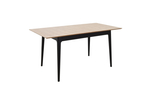 Стол Аврора разжвижной Плей 140(180)*80*75 Дуб светлый/Черн.
