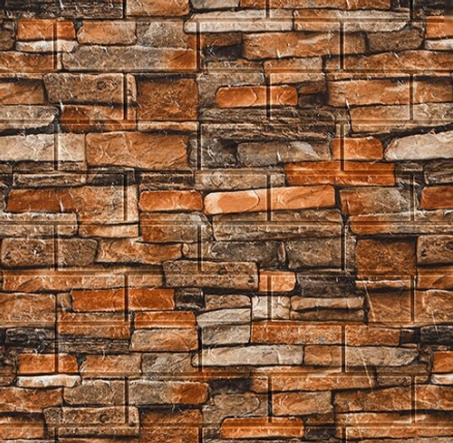 STC -WHS02 Панель самокл. DecoSelf 3D(10шт./уп) ЛОФТ 70*77*0,5см