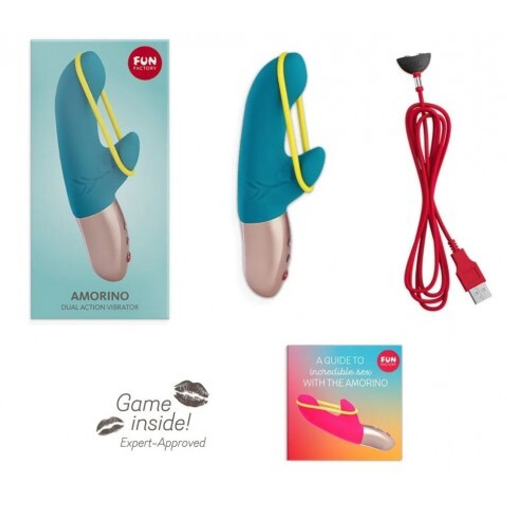 Вибратор AMORINO от Fun Factory бирюзовый