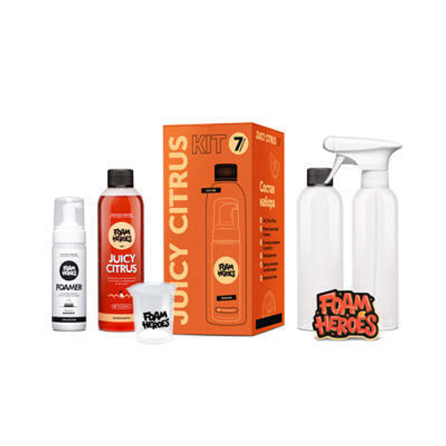FHB036 Foam Heroes Juicy Citrus Kit органический очиститель с аксессуарами (набор)