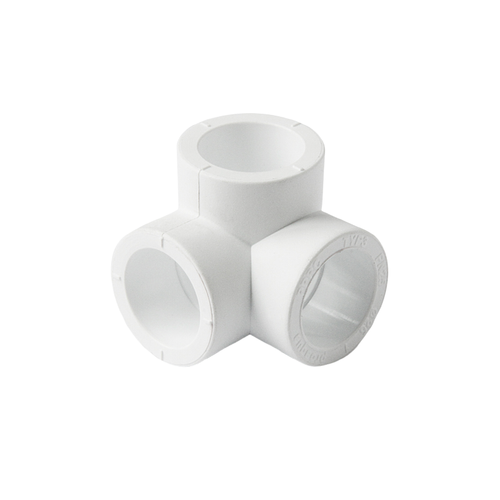 Тройник Ø 20 двухплоскостной ППР (белый)