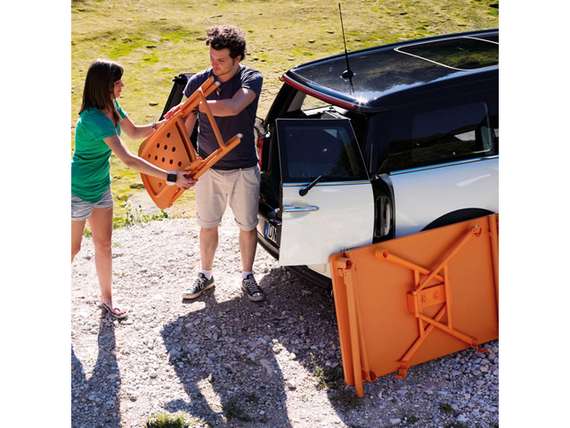 Стол пластиковый складной Zic with Extra Kit, 117х72 см, красный